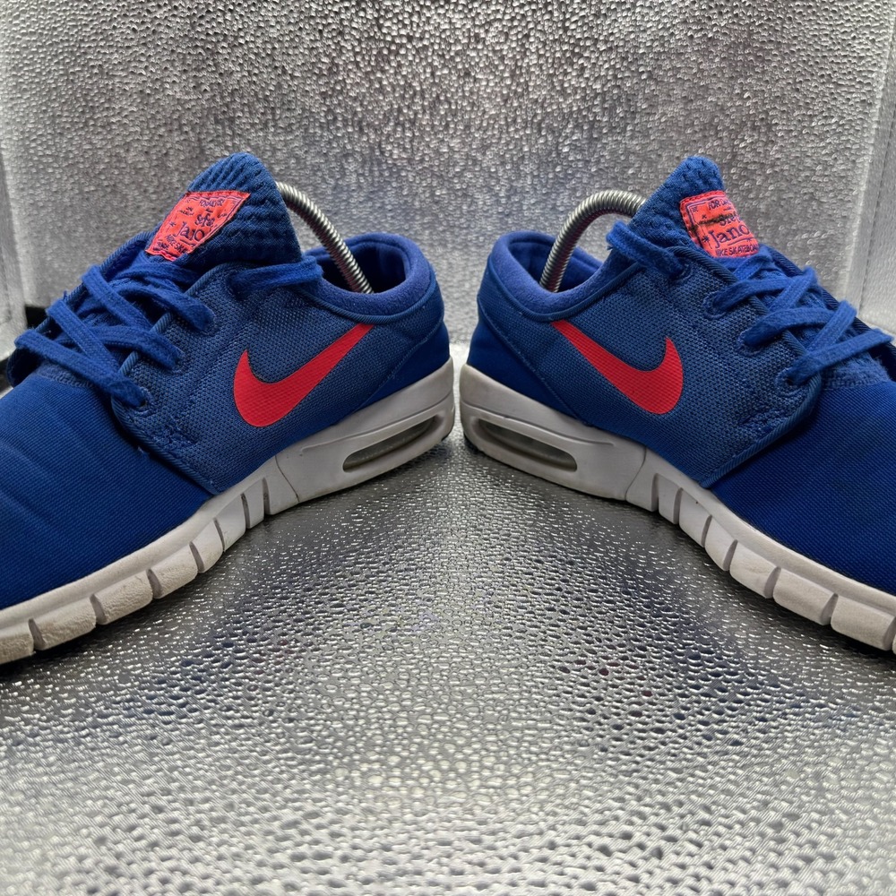 Size 8.5 Nike Stefan Janoski Max Game Royal Mens Comfort Sneakers 631303-461 - Picture 7 of 14
